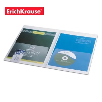Корица на „Папка ErichKrause® Clear Double L-File STANDART, А4, двойна, комплект 10 бр.“