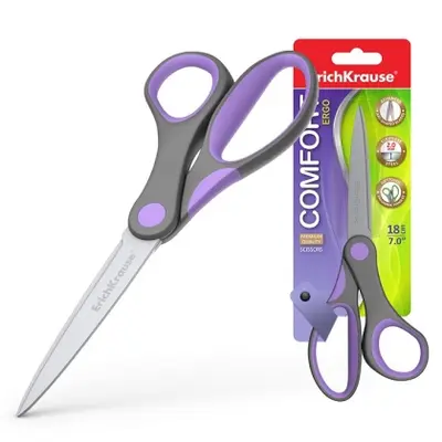 Корица на „Ножица ErichKrause Comfort® 18 cm, блистер“