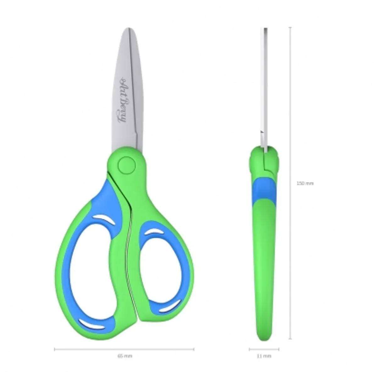 Ножица ErichKrause ErgoLine® Kids, 15 см, снимка 3