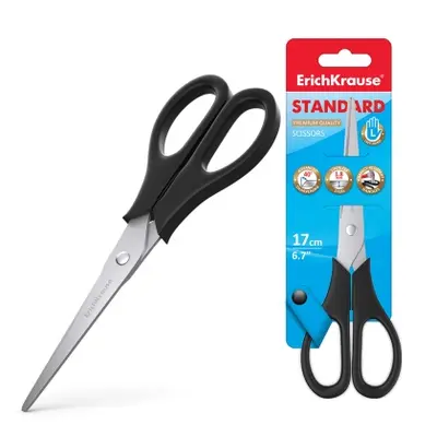 Корица на „Ножица ErichKrause® EasyCut Standart за левичари, 17 cm“