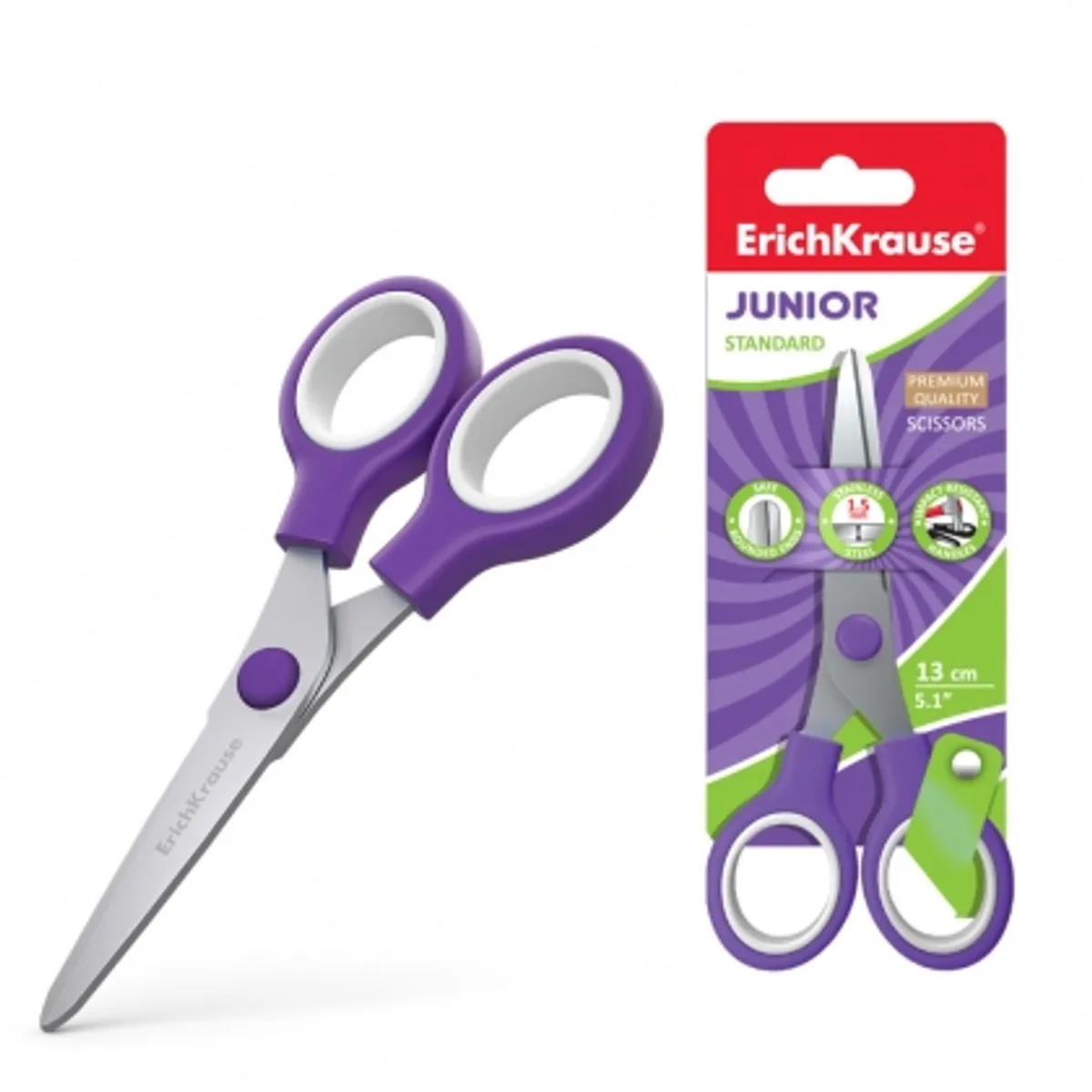 Ножица ErichKrause® Junior, 13 cm, снимка 1