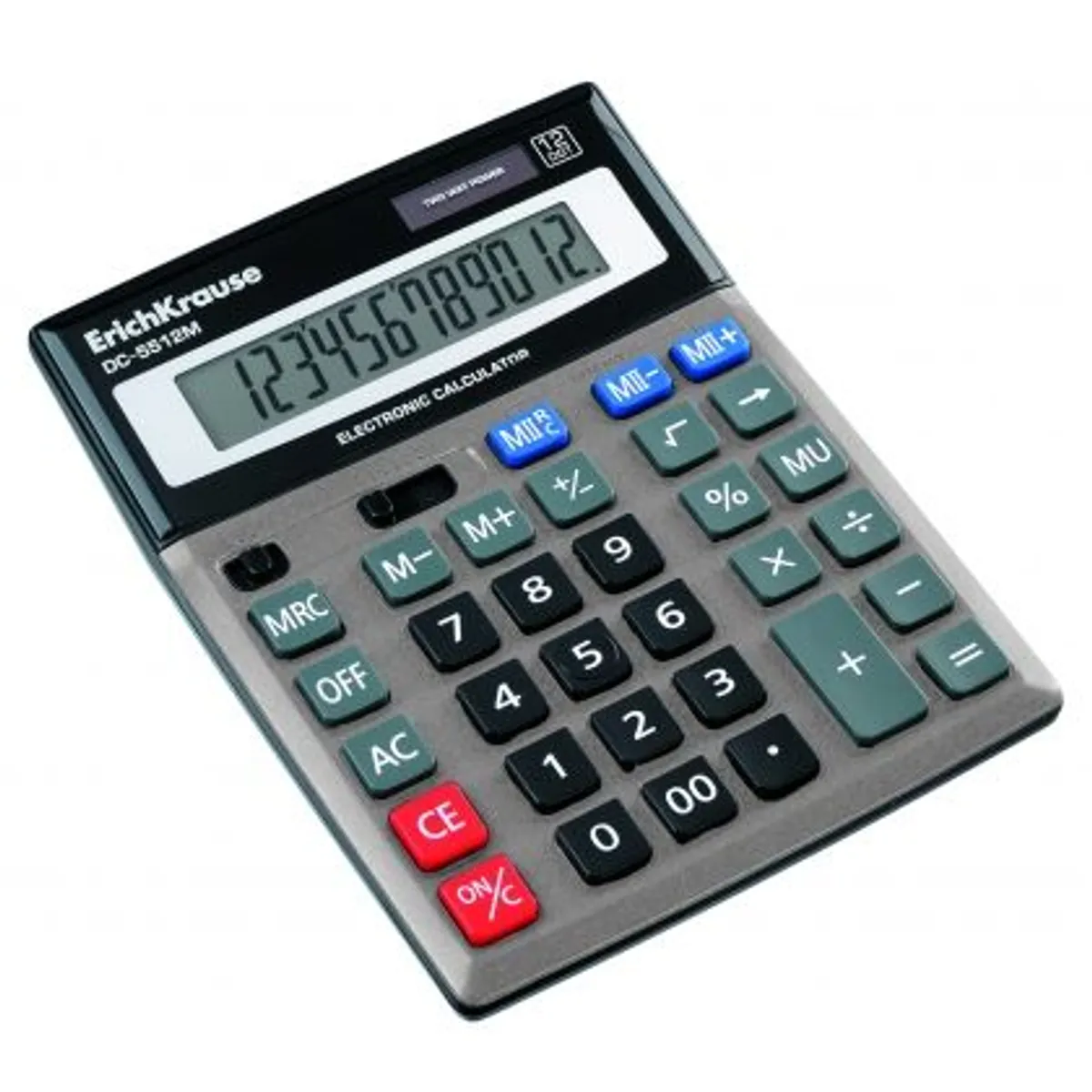 Калкулатор ErichKrause® DC-5512M, сребрист, 12 разряден — снимка 2