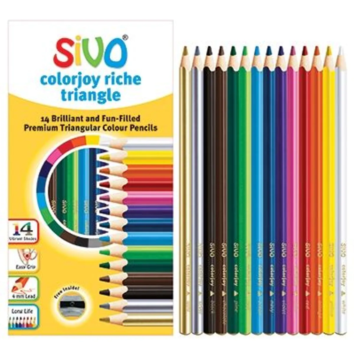 Цветни моливи SIVO COLOR JOY 14 цв.