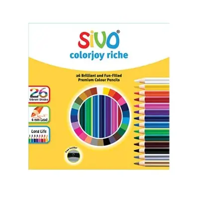 Корица на „Цветни моливи SIVO COLOR JOY 26 цвята“