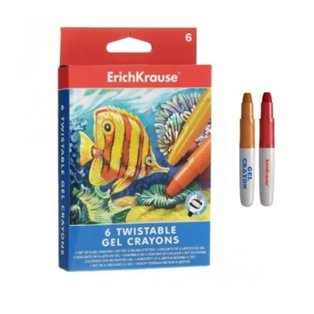 Гел пастели ErichKrause® 6 цвята