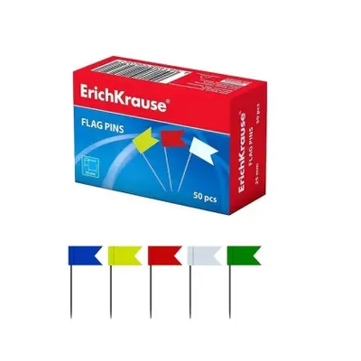 Корица на „Пинчета Знаме ErichKrause® цветни, 50 бр.“