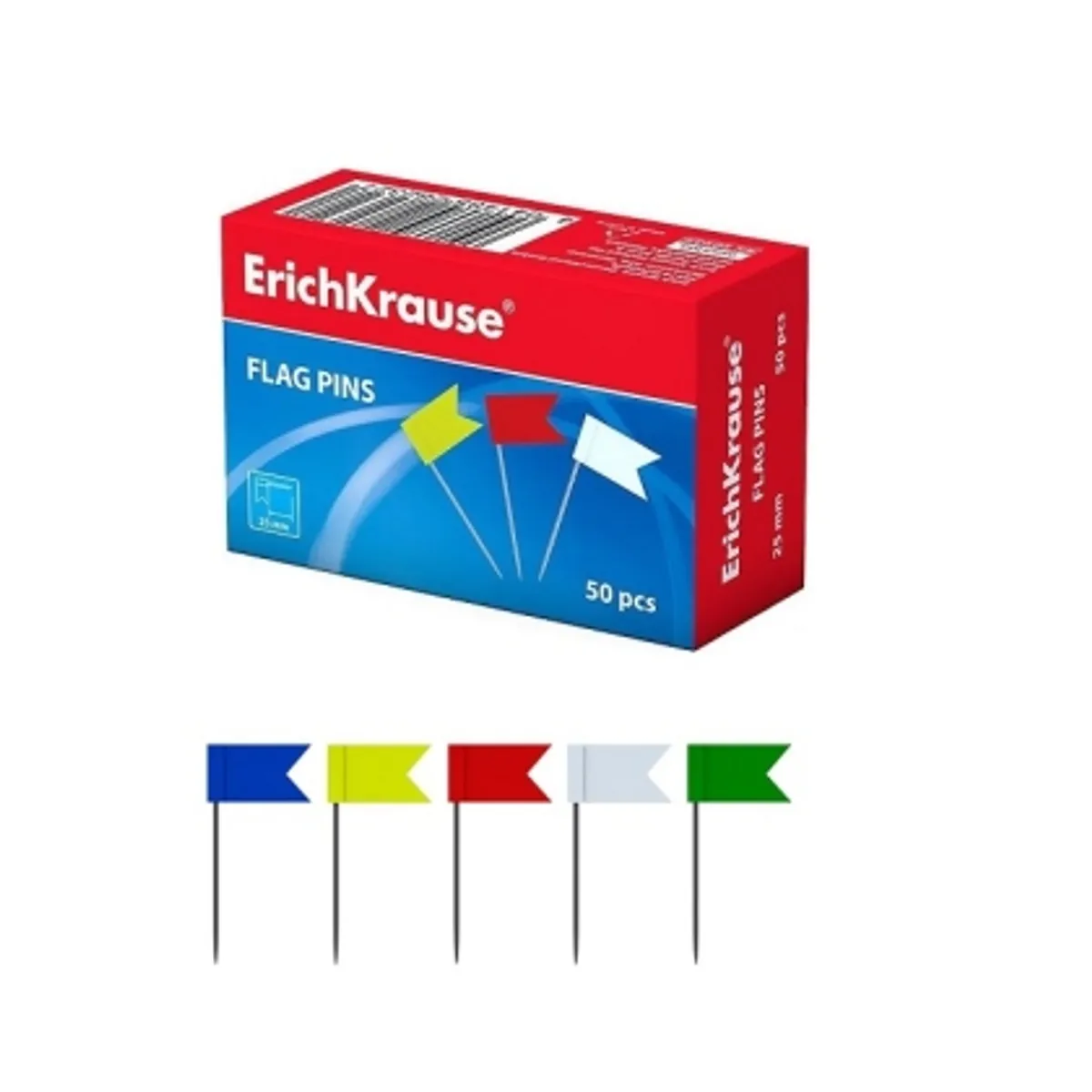 Пинчета Знаме ErichKrause® цветни, 50 бр.