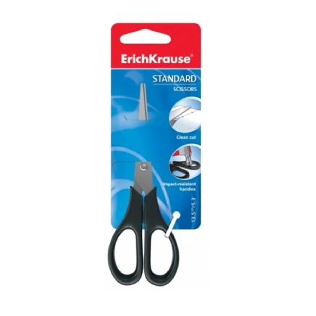 Ножица ErichKrause® EasyCut Standart, 13.5 cm, снимка 2