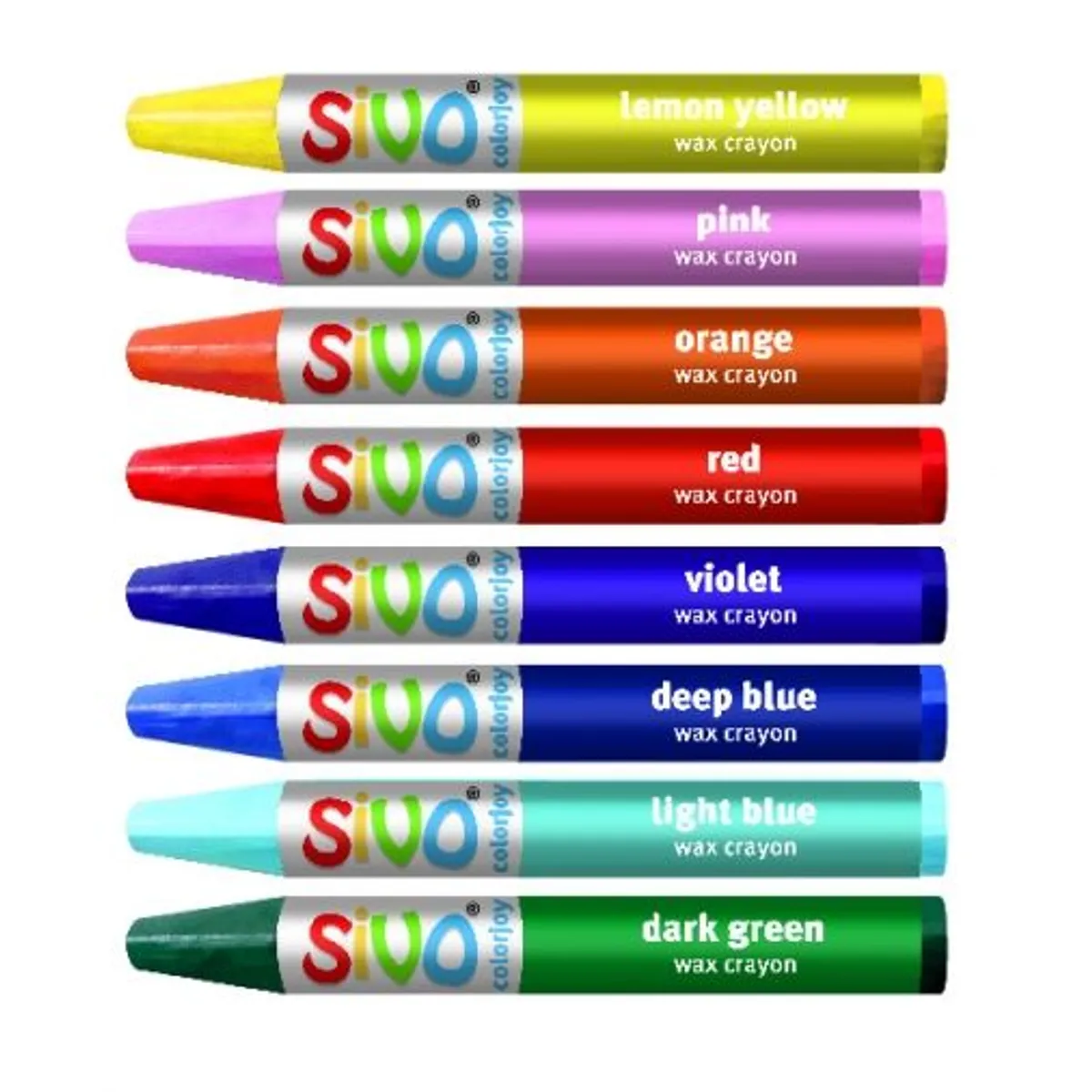 Восъчни пастели SIVO Colorjoy JUMBO, 14 цвята — снимка 2