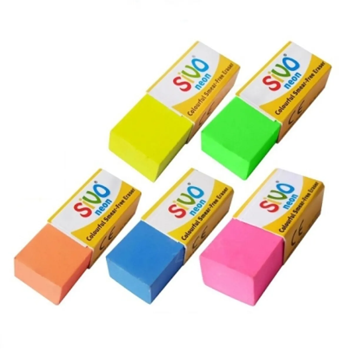 Гума SIVO Jumbo за молив Neon /в кутия 20 бр./, снимка 2