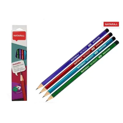 Корица на „Графитни моливи Nataraj Metallic HB“