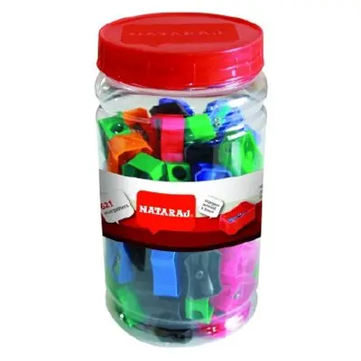 Корица на „Острилка Nataraj 621 с едно гнездо, микс (50 бр. в буркан)“