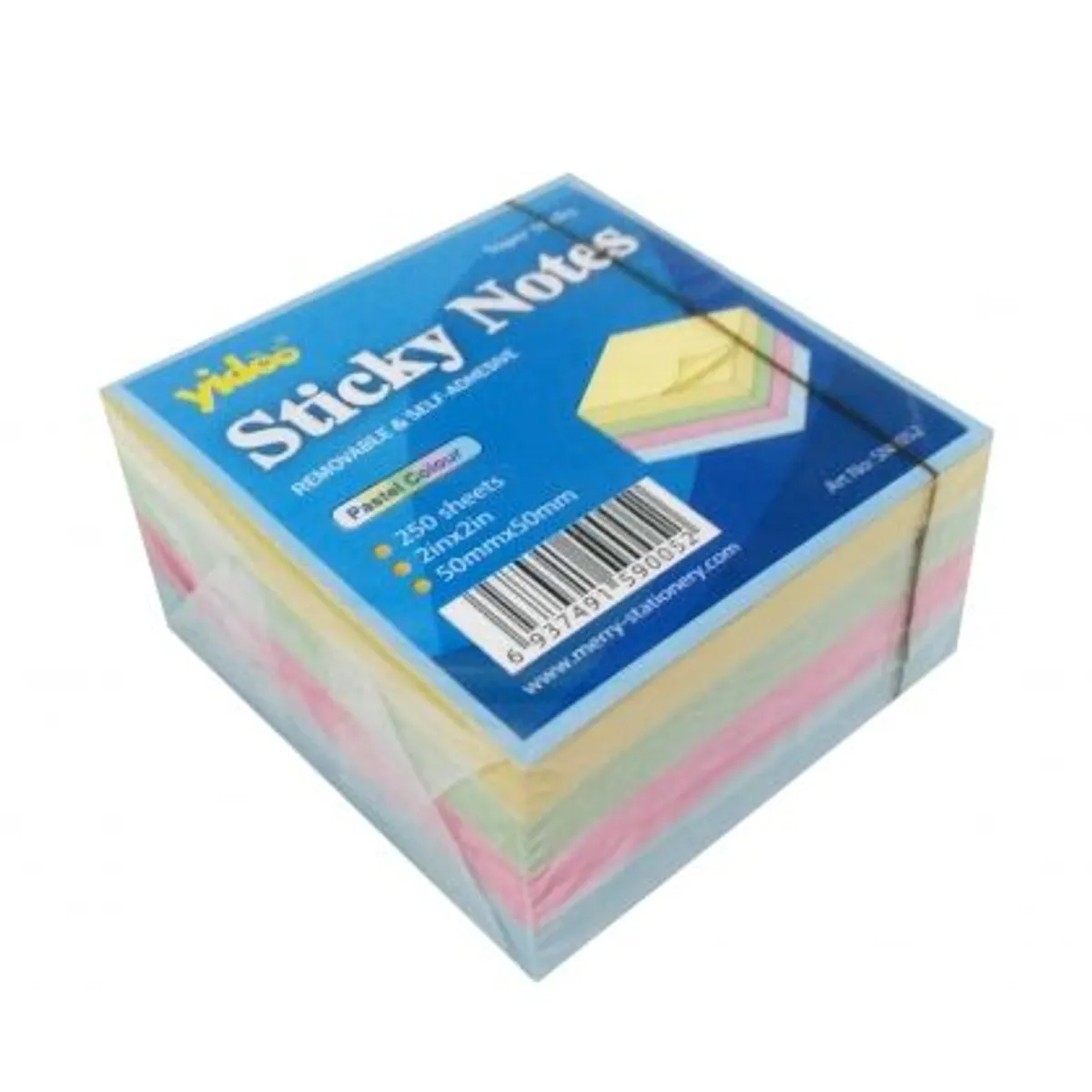 СЗЛ листчета 50x50мм, 4 цвята, ПАСТЕЛ, 250л.