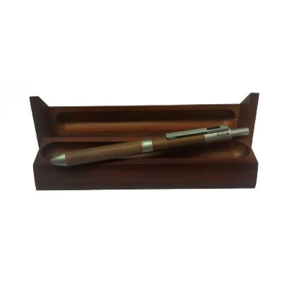 Автоматична химикалка OHTO Multi-natural Wood с дървена кутийка
