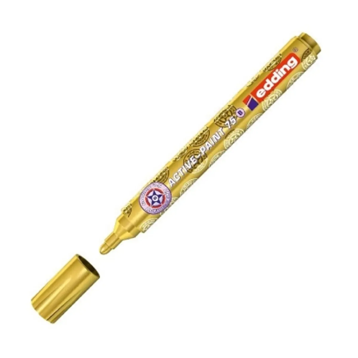 Маркер edding® 75B, active paint 2-3 mm, злато, снимка 1