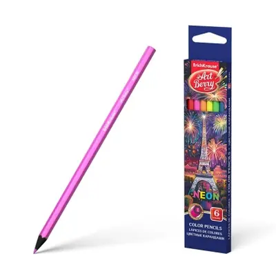 Корица на „Цветни моливи ErichKrause ArtBerry® Neon, 6 цвята“