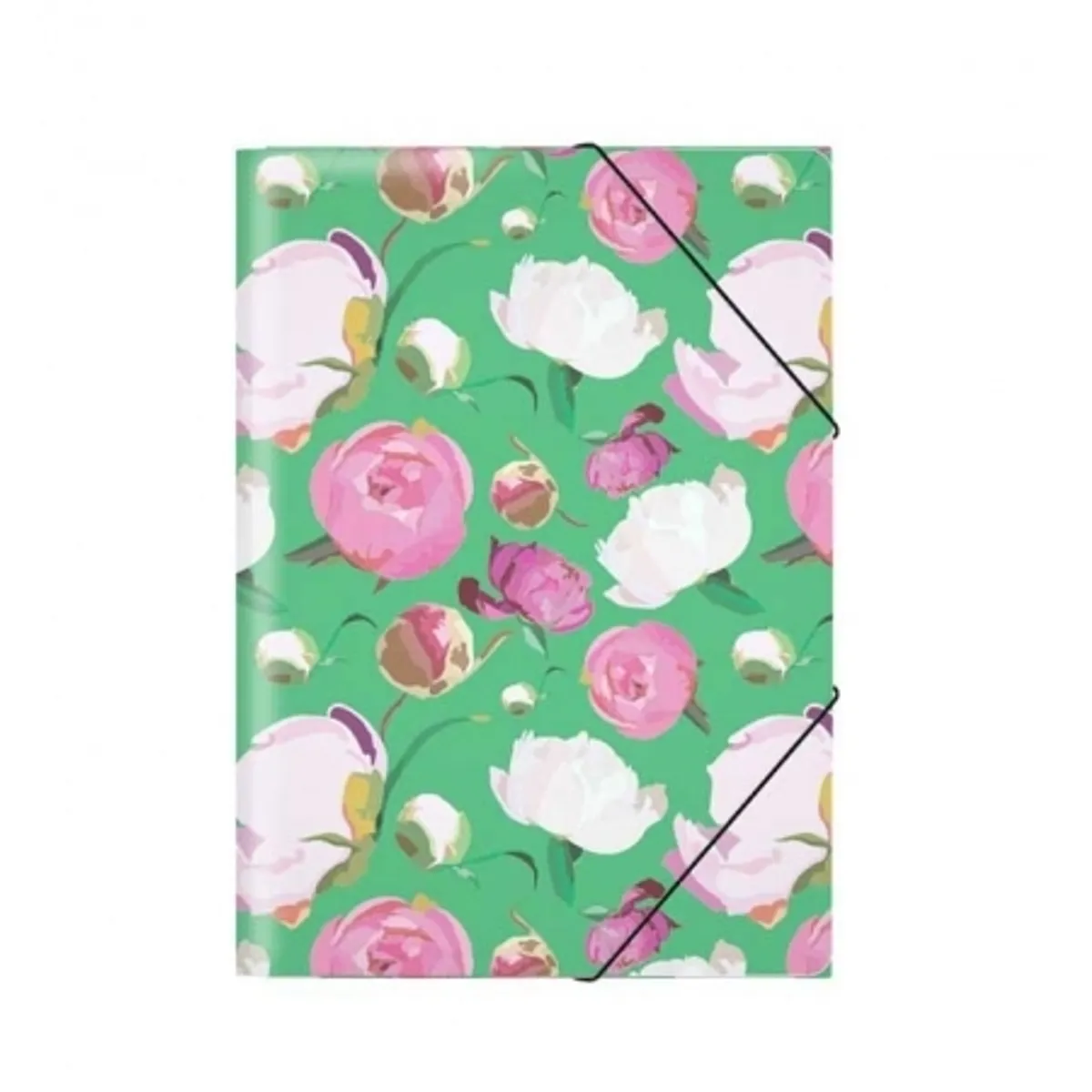 Папка с ластик ErichKrause® Peonies, A4, снимка 1