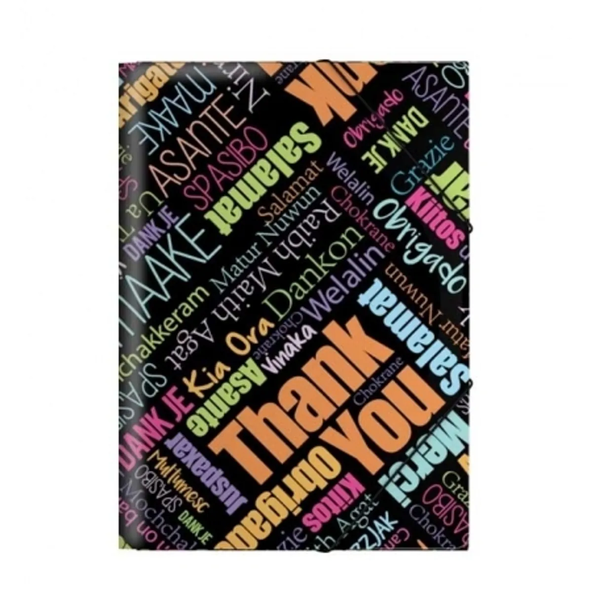 Папка с ластик ErichKrause® Thank you, A4, снимка 1