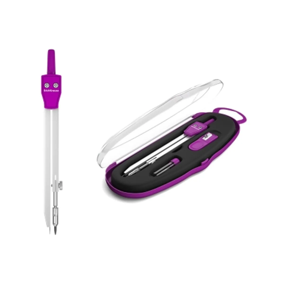 Метален пергел ErichKrause® Neon с острилка и резервни графити, снимка 2