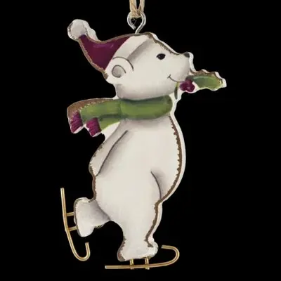 Корица на „Koледна играчка ErichKrause® “Мечка фигурист” от дърво"