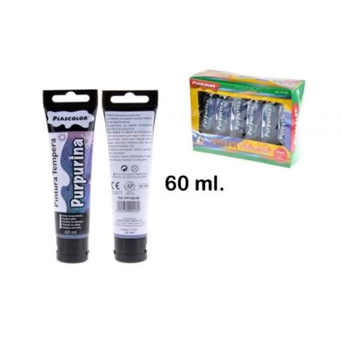 Темперна боя MP Artix СИН брокат, 60 ml