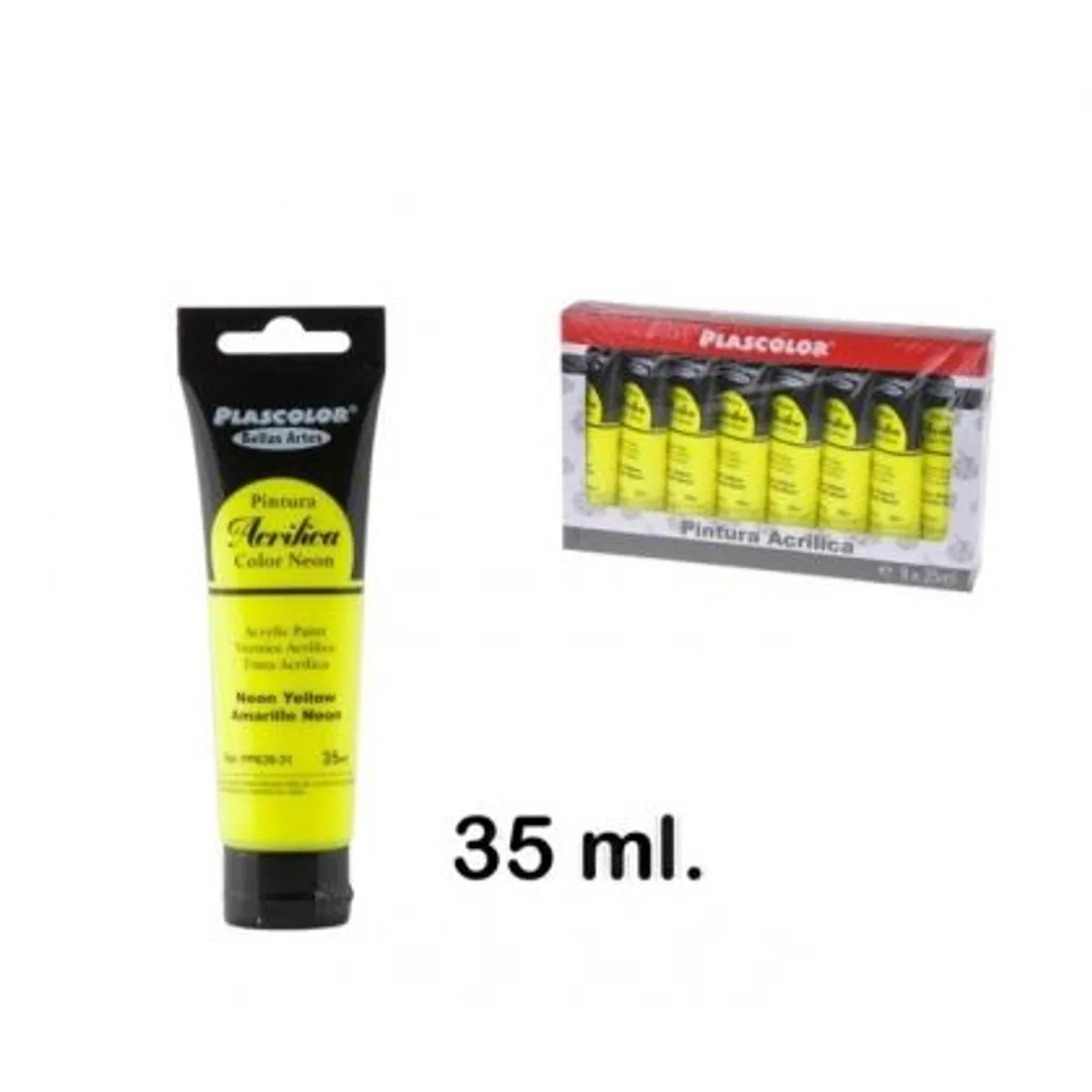 Акрилна боя MP Artix, жълт неон, 35 ml.