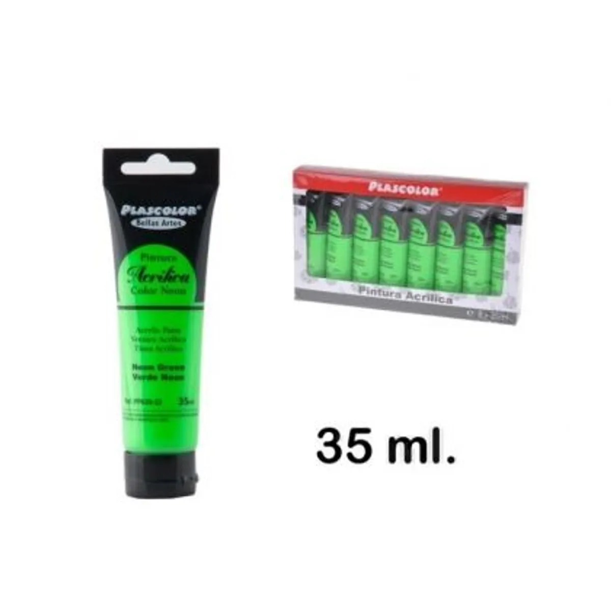 Акрилна боя MP Artix, зелен неон, 35 ml.