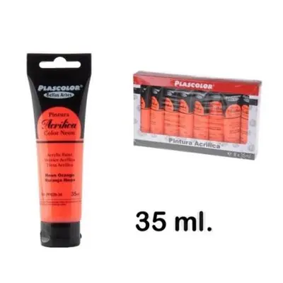 Корица на „Акрилна боя MP Artix, оранж неон, 35 ml."