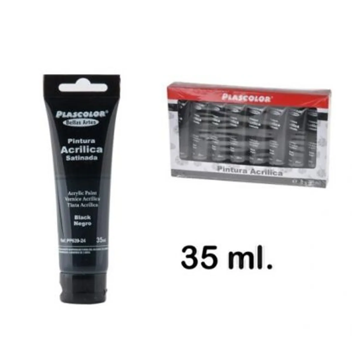 Акрилна боя MP Artix, черен, 35 ml.