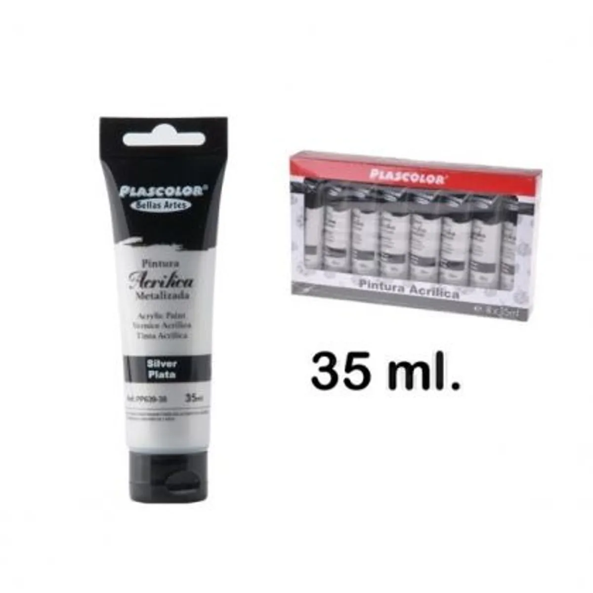 Акрилна боя MP Artix, сребро, 35 ml.