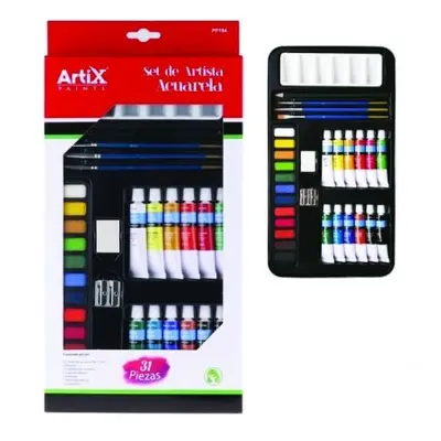 Корица на „Комплект темперни бои MP Artix 31 броя, 12 ml“