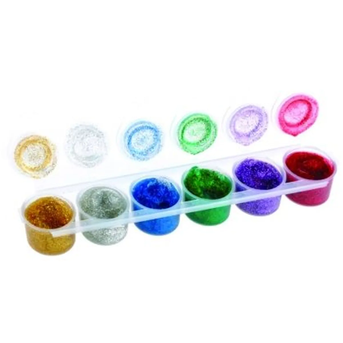 Темперна боя MP Artix комплект 6 цвята х 15 ml, брокат