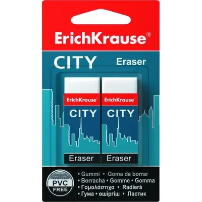 Корица на „Гума ErichKrause® CITY, 2 бр. блистер“