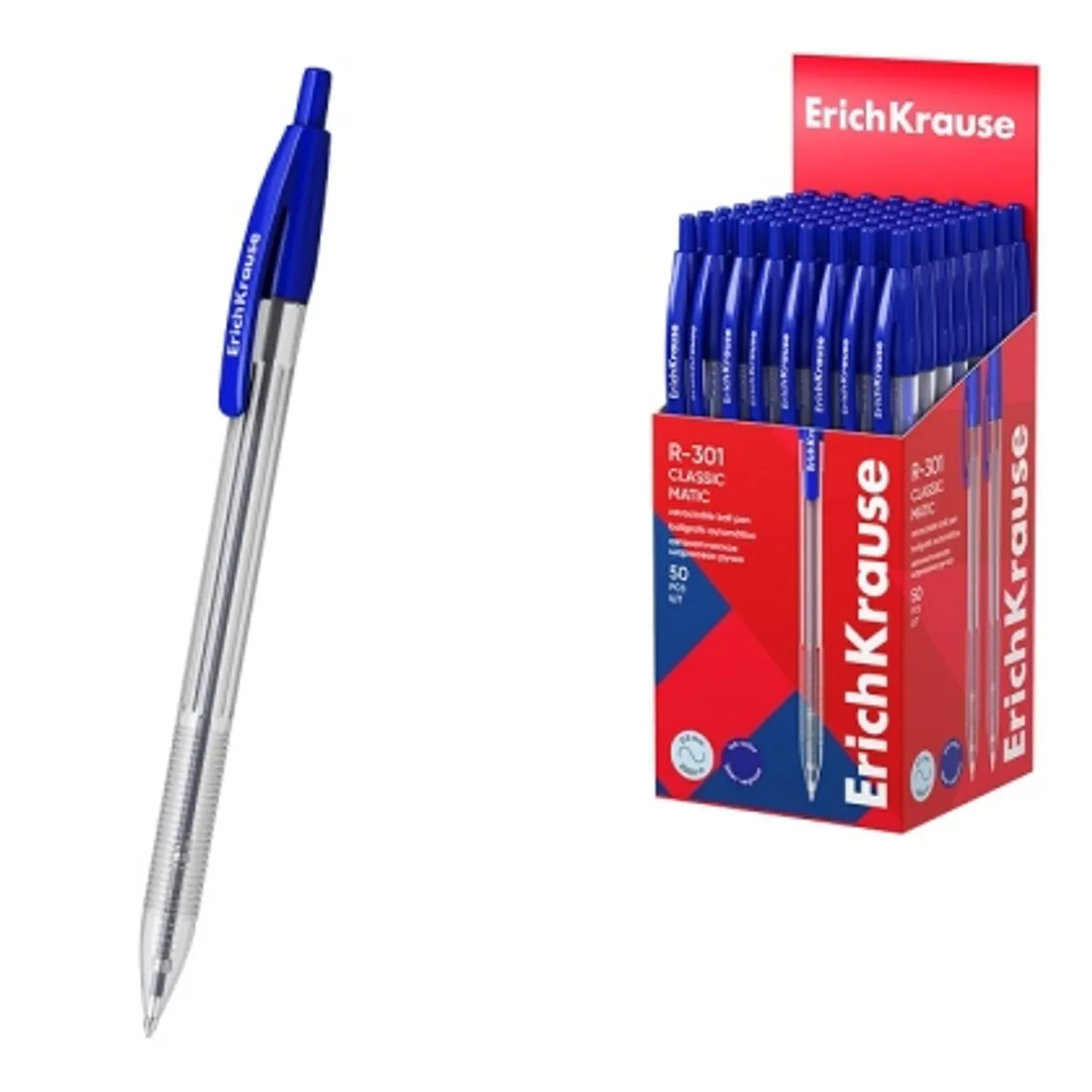 Автоматична химикалка ErichKrause® R-301Matic Classic 1.0 mm (в кутия 50 бр.), снимка 1
