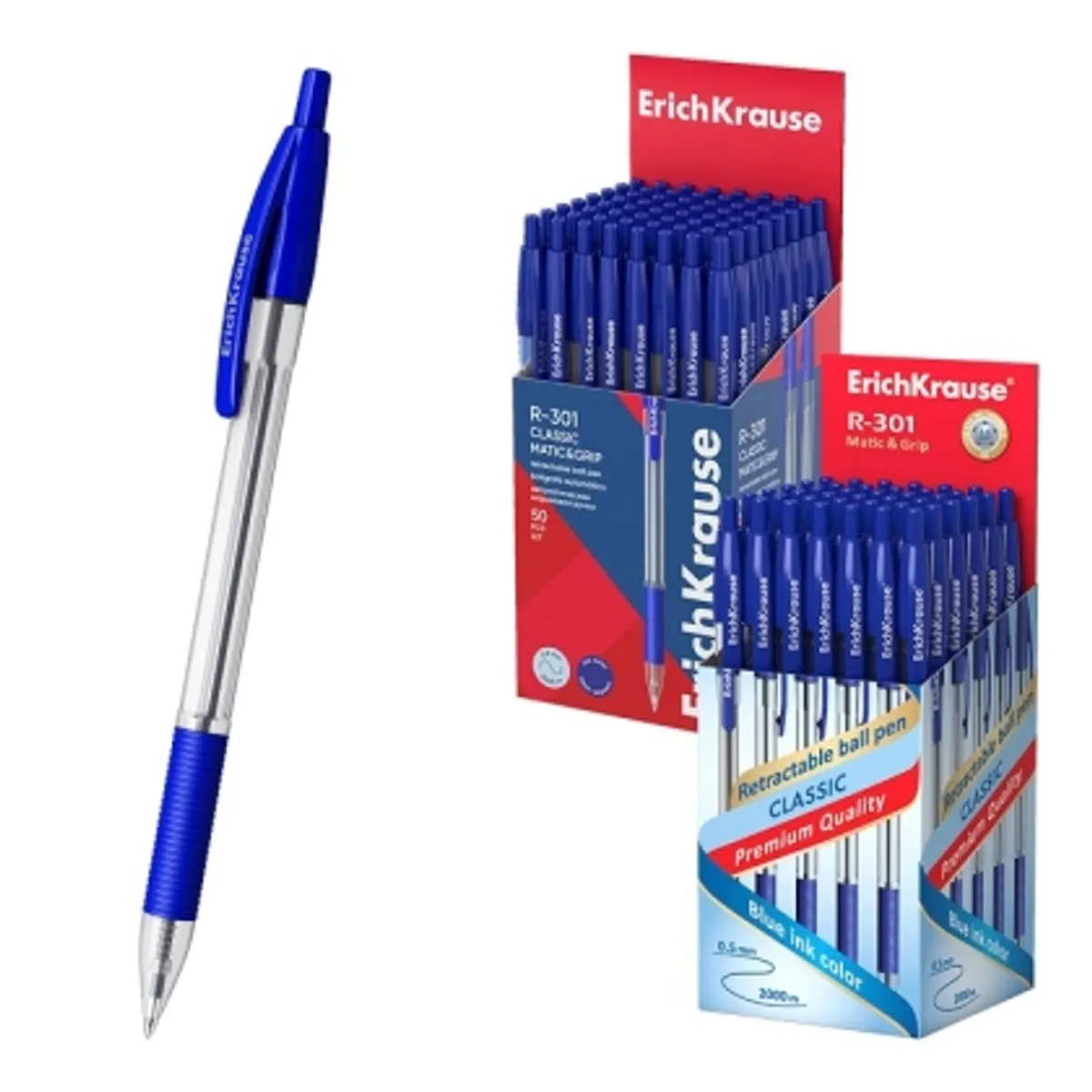Автоматична химикалка ErichKrause® R-301 Matic&Grip Classic 1.0mm, снимка 1