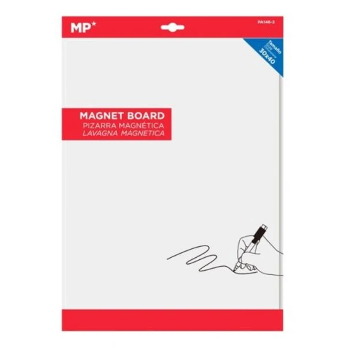 Магнитна бяла дъска MP без рамка 30 х 40 cm, снимка 1