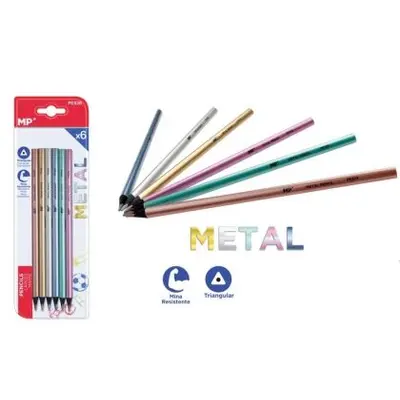 Корица на „Цветни моливи MP Metallic, 6 цвята“