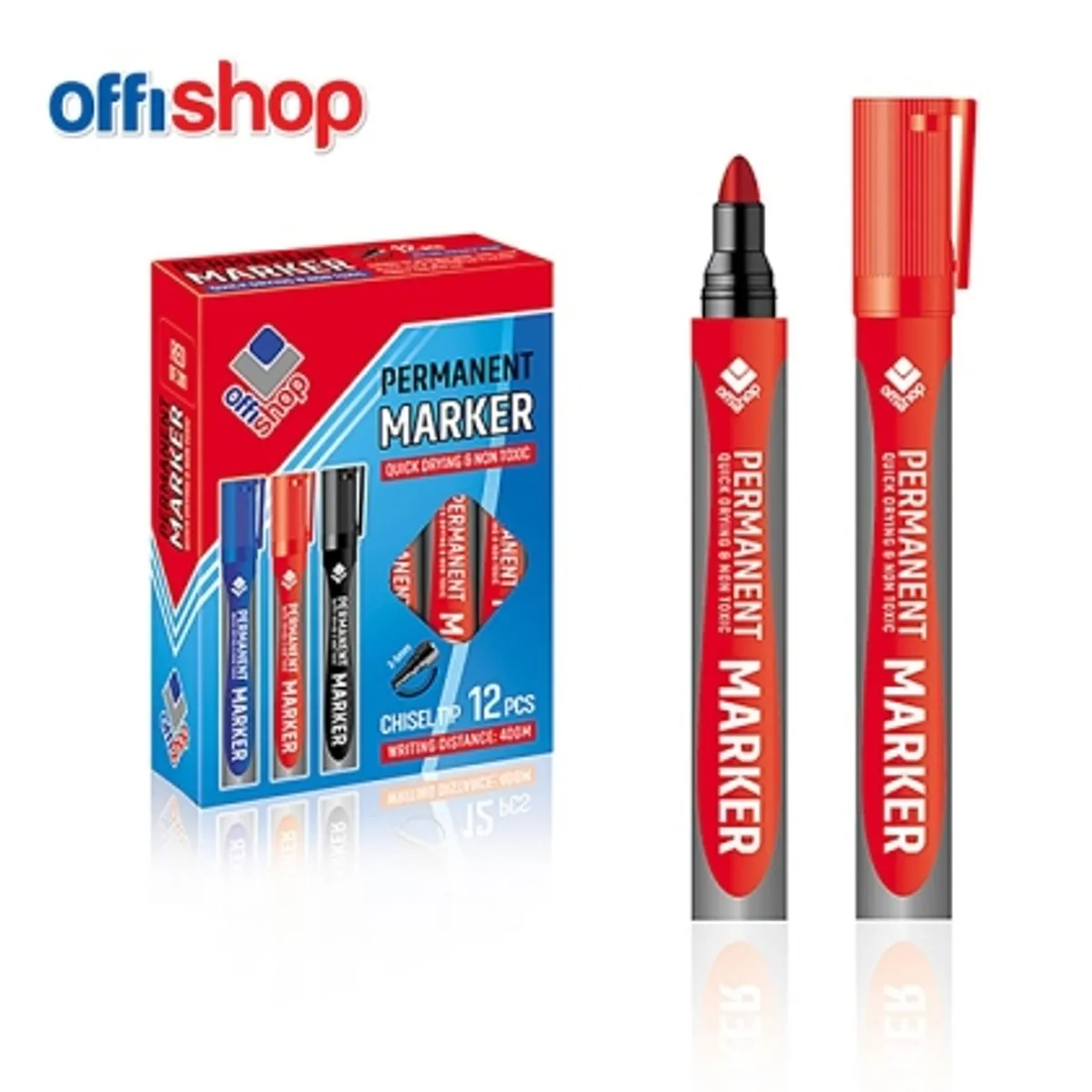 Перманентен маркер OFFISHOP объл връх, 2-4 mm, снимка 3