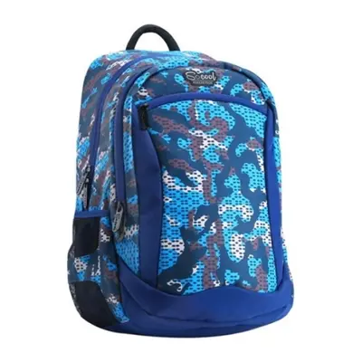 Корица на „Анатомична раница S-COOL Blue Military 17 L"