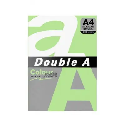 Корица на „Цветна хартия Double A, A4, 500 листа, зелен пастел“