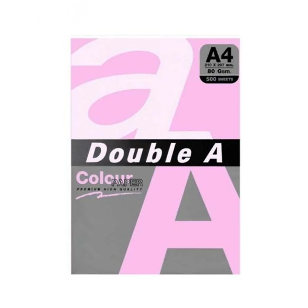 Цветна хартия Double A, A4, 500 листа, розов пастел