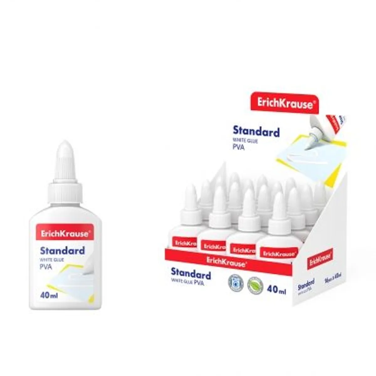Бяло PVA лепило ErichKrause® Standart 40ml