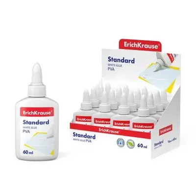Корица на „Бяло PVA лепило ErichKrause® Standart, 60 ml“