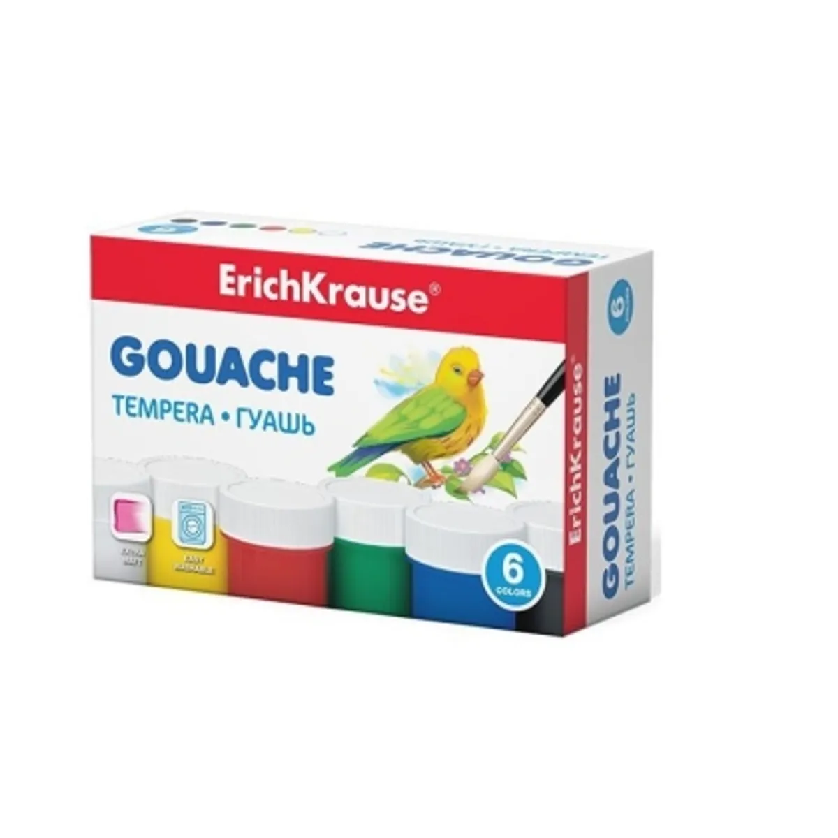 Темперни бои ErichKrause® 6 цвята x 20 ml КЛАСИК, комплект — снимка 1