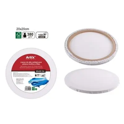 Корица на „Платно за рисуване MP Artix с рамка, кръгло, 380 g/m², 20х20 см.“