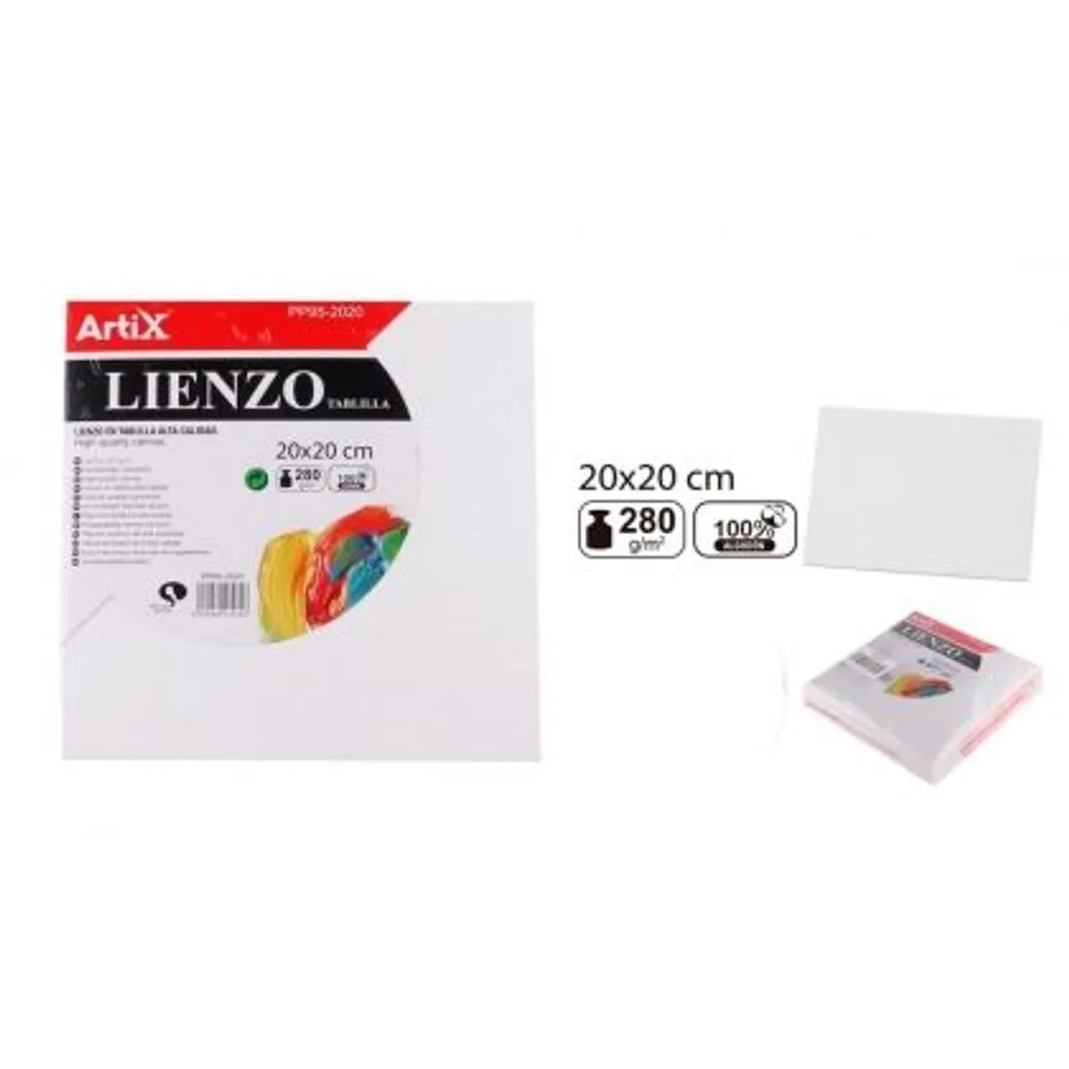 Платно за рисуване MP Artix 280 g/m², 20х20 см.