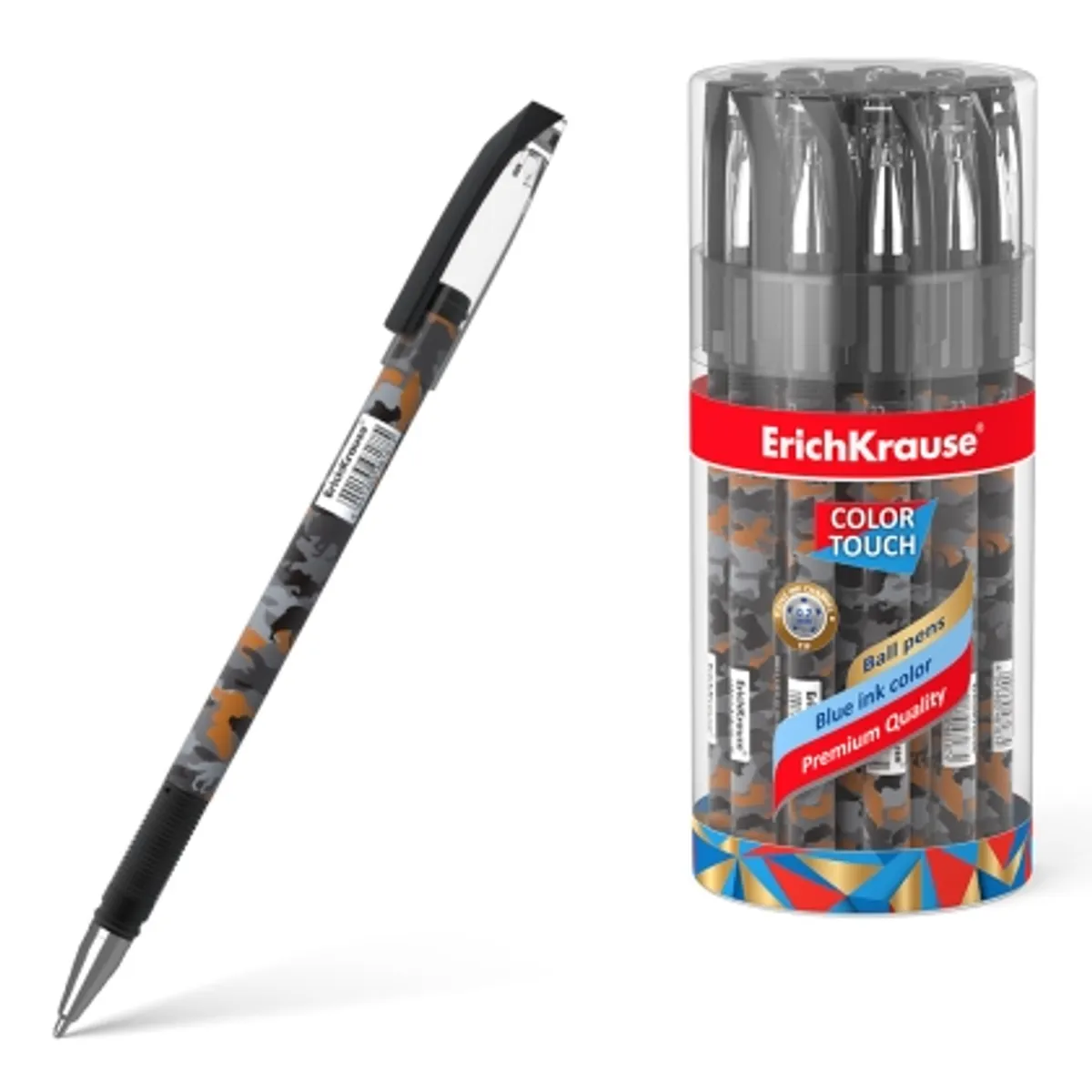 Химикалка ErichKrause® ColorTouch Rough Native, 0.7 mm