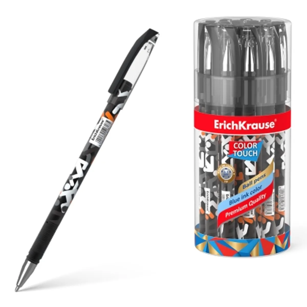 Химикалка ErichKrause® ColorTouch Stick Walkers, 0.7 mm