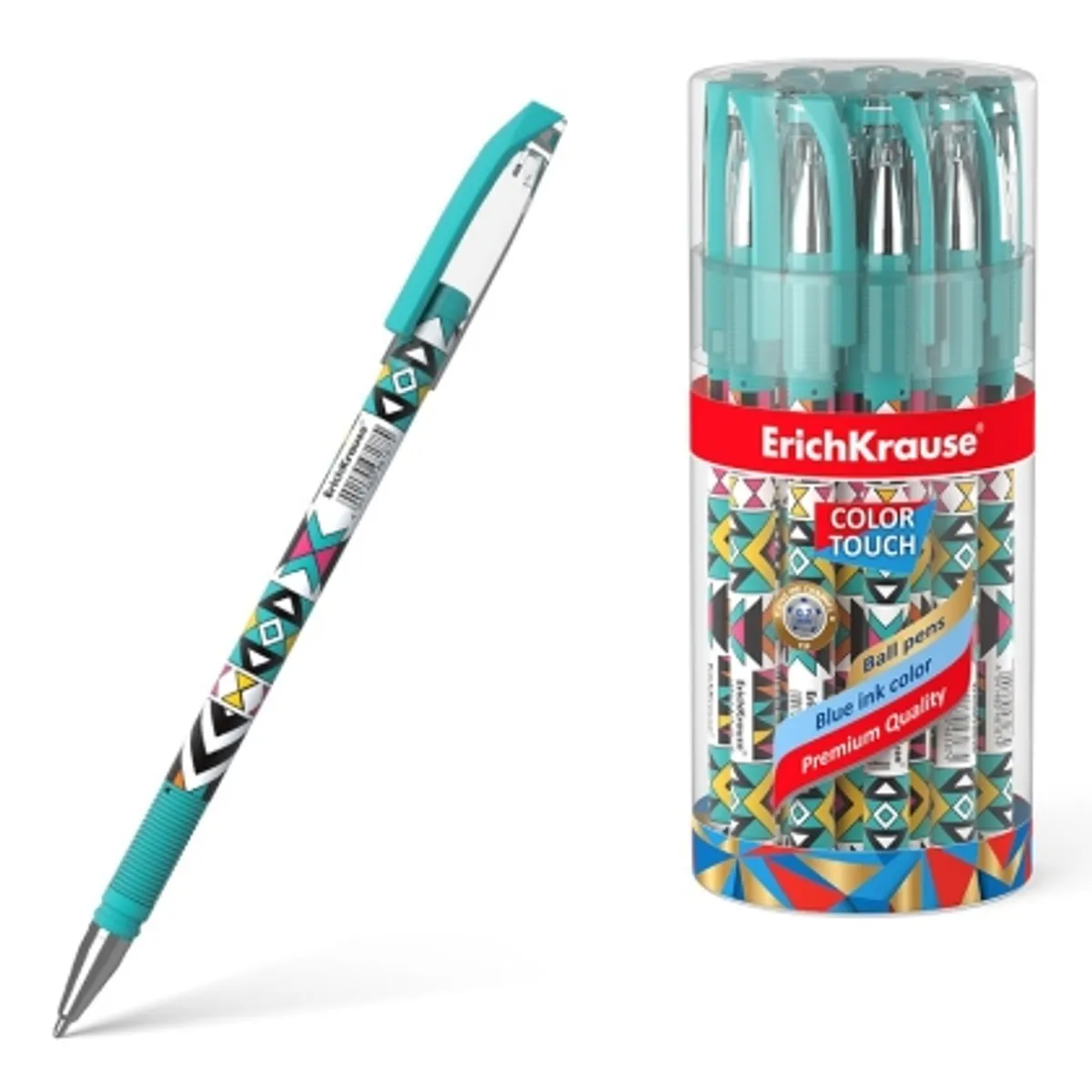 Химикалка ErichKrause® ColorTouch Stick Ornament, 0.7 mm