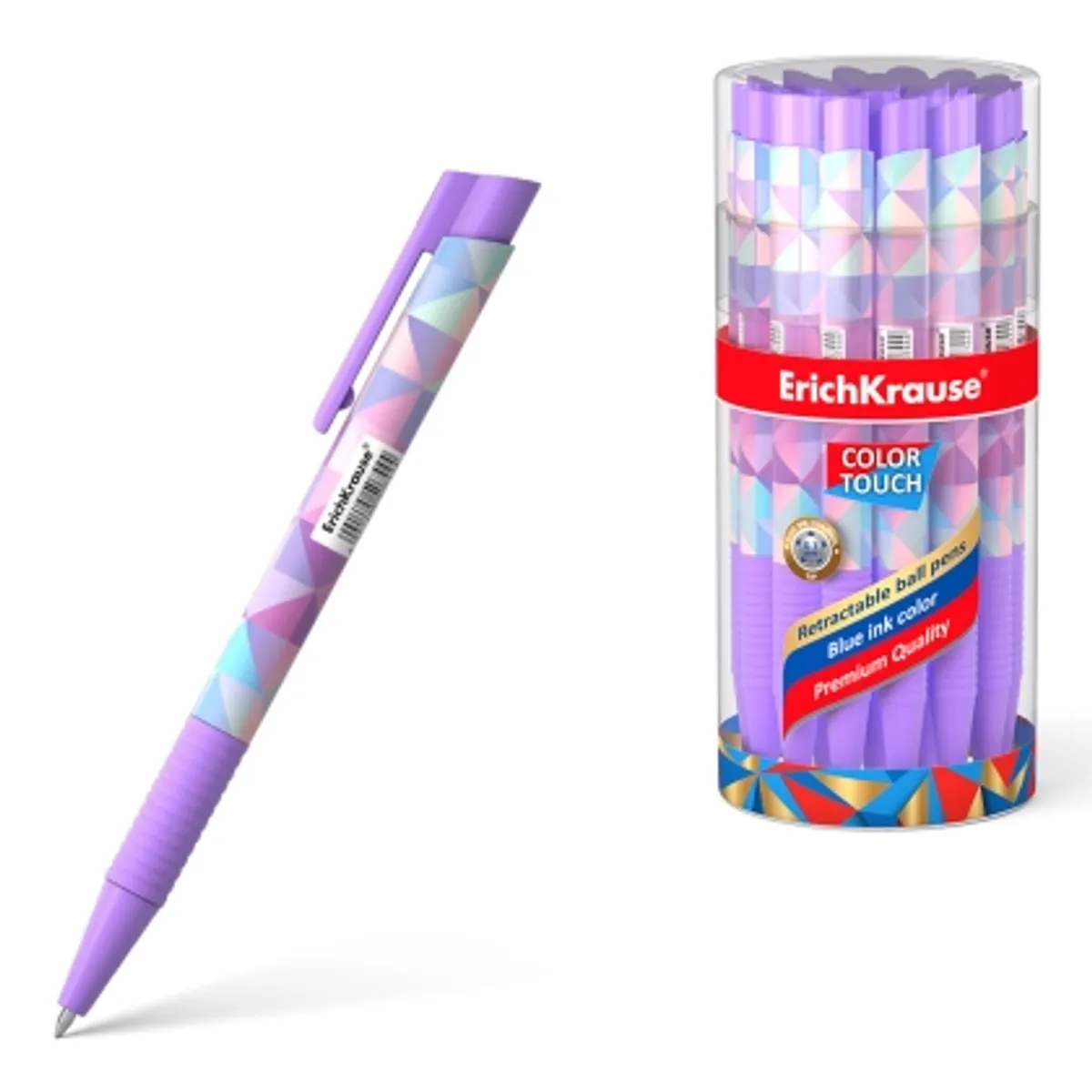 Aвтоматична химикалка ErichKrause® ColorTouch Magic Rhombs, 0.7мм, снимка 1